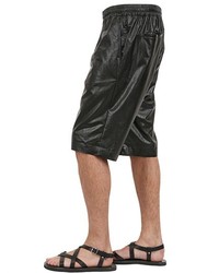 MSGM Faux Leather Shorts