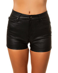 Tripp Nyc The High Waist Faux Leather Short