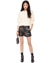 Theyskens' Theory Pastil Leather Shorts