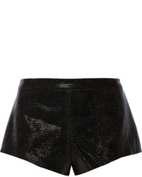 Mason by Michelle Mason Patent Leather Paneled Cady Shorts