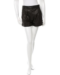 3.1 Phillip Lim Pleated Leather Shorts