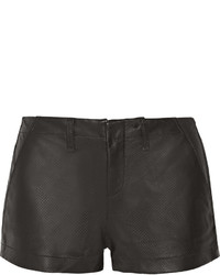 Rag & Bone Portabello Perforated Leather Shorts