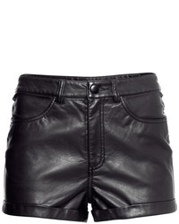 ChicNova Pu Leather Black Shorts