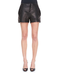 Rag & Bone Elm Pleated Leather Shorts
