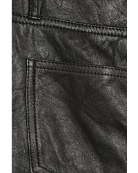 Theory Rizda Washed Leather Shorts