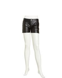 Romeo & Juliet Couture Faux Leather Shorts Black