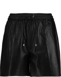 Victoria Beckham Denim Leather Shorts