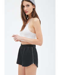 Forever 21 Zippered Faux Leather Shorts