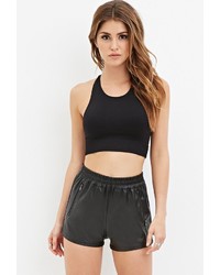 Forever 21 Zippered Faux Leather Shorts