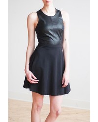 Dex Clothing Vegan Leather Dress