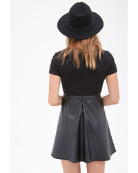 Forever 21 Faux Leather Combo Dress