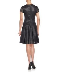 BCBGMAXAZRIA Karlie Perforated Fit And Flare Dress