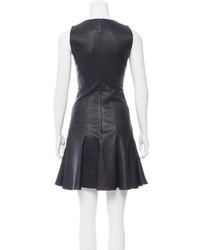 Givenchy Leather A Line Dress