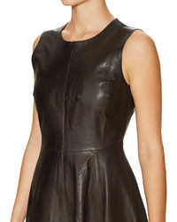 Kate Spade Leather Fit Flare Dress