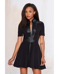 Nasty Gal Live Fast Fit And Flare Dress