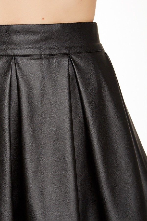 Nasty Gal Pleated Faux Leather Skater Skirt, $58 | Nordstrom Rack ...