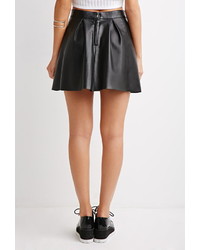 Forever 21 Pleated Faux Leather Skirt