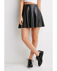 Forever 21 Pleated Faux Leather Skirt