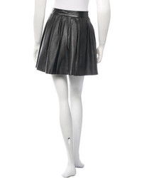 Opening Ceremony Pleated Leather Skirt