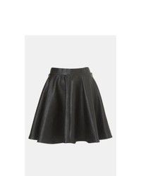 Topshop Andie Faux Leather Skater Skirt