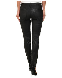Mavi Jeans Adriana Midrise Super Skinny In Black Coated