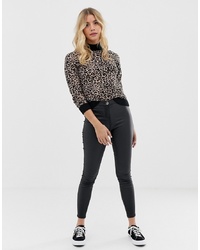 Parisian Faux Leather High Waisted Jeggings