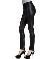 J Brand Jeans Leather Leggings With Elastic Waist