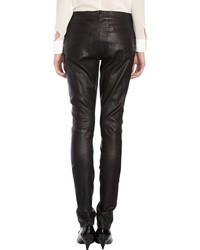 Saint Laurent Leather Jeans Black