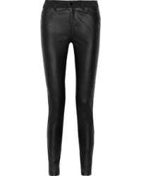 McQ by Alexander McQueen Mcq Alexander Mcqueen Faux Leather High Rise Skinny Jeans