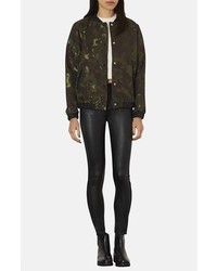 Topshop Moto Leigh Faux Leather Front Skinny Jeans