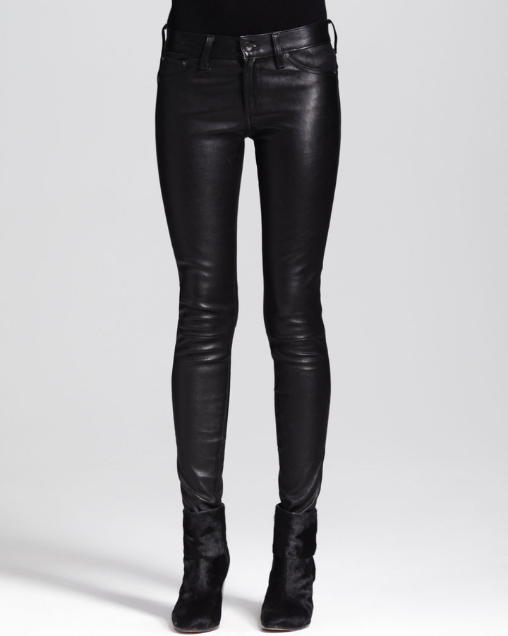 Buy BLUE HIGH-WAIST PU METALLIC LEATHER PANTS for Women Online in India-sonthuy.vn