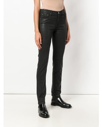 Jacob Cohen Slim Fit Leather Look Jeans