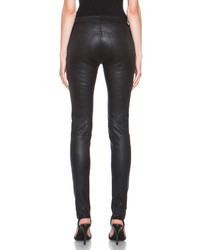 Alexander Wang T By Stretch Leather Jeans In Black
