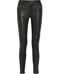 Black Leather Skinny Pants