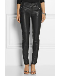 BLK DNM 1 Stretch Leather Skinny Pants