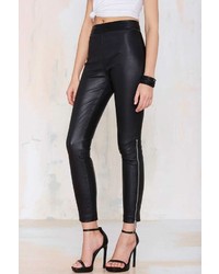 Nasty Gal Against The Machine Leather Skinny Pants