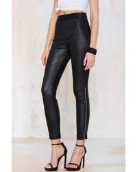 Nasty Gal Against The Machine Leather Skinny Pants