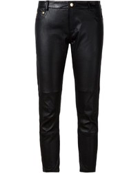 Alexandre Vauthier Cropped Leather Trousers