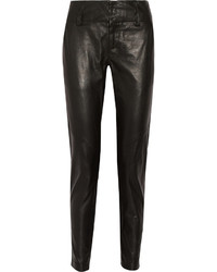 Alice + Olivia Anders Leather Tapered Pants