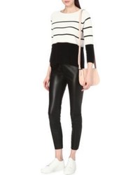 French Connection Atlantic Faux Leather Cropped Trousers
