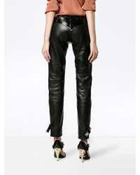 Beau Souci Exposed Zip Skinny Leather Trousers