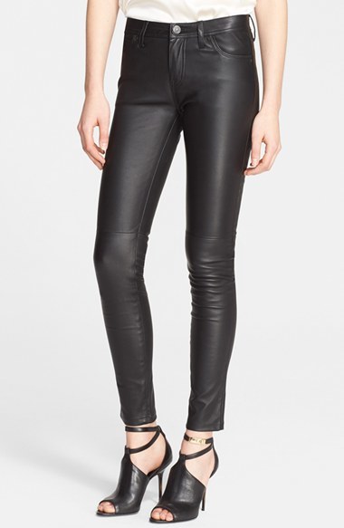 Men's Black Faux Leather Pants | High-Quality | Hyper Denim