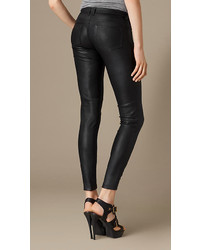 Burberry Brit Skinny Fit Leather Trousers