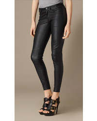 Burberry Brit Skinny Fit Leather Trousers