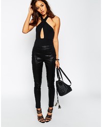Asos Collection Wet Look Skinny Pants