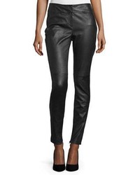 CNC Costume National Costume National Skinny Leather Ankle Pants Black