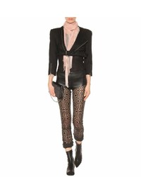 Haider Ackermann Cut Out Leather Trousers