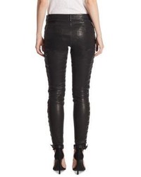 A.L.C. Dent Leather Lace Up Skinny Pants