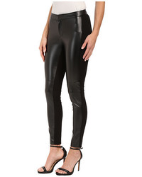Dknyc Faux Leather Skinny Ankle Ponte Pant