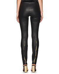 Haider Ackermann Embroidered Leather Pants
